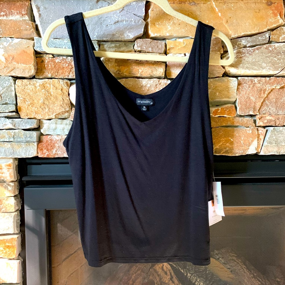 Originality Lined Tank/Cami Black